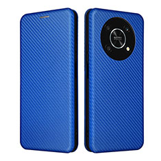 Funda de Cuero Cartera con Soporte Carcasa L02Z para Huawei Honor Magic4 Lite 5G Azul