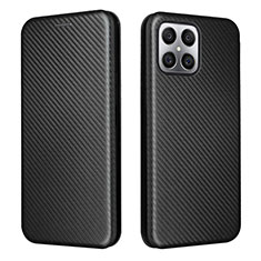 Funda de Cuero Cartera con Soporte Carcasa L02Z para Huawei Honor X8 4G Negro