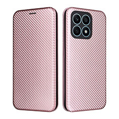 Funda de Cuero Cartera con Soporte Carcasa L02Z para Huawei Honor X8a 4G Oro Rosa