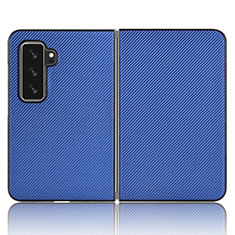 Funda de Cuero Cartera con Soporte Carcasa L02Z para Microsoft Surface Duo 2 Azul