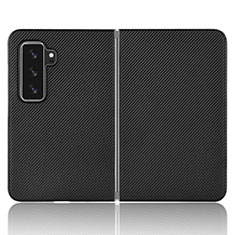 Funda de Cuero Cartera con Soporte Carcasa L02Z para Microsoft Surface Duo 2 Negro