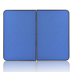 Funda de Cuero Cartera con Soporte Carcasa L02Z para Microsoft Surface Duo Azul