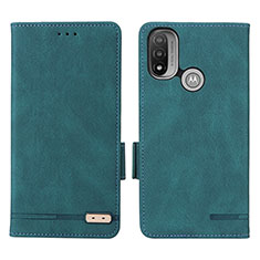 Funda de Cuero Cartera con Soporte Carcasa L02Z para Motorola Moto E40 Verde