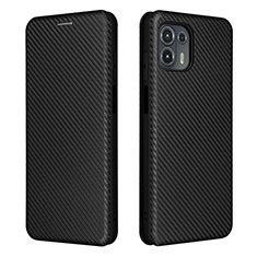 Funda de Cuero Cartera con Soporte Carcasa L02Z para Motorola Moto Edge 20 Lite 5G Negro