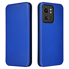 Funda de Cuero Cartera con Soporte Carcasa L02Z para Motorola Moto Edge (2023) 5G Azul