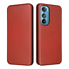 Funda de Cuero Cartera con Soporte Carcasa L02Z para Motorola Moto Edge 30 5G Marron