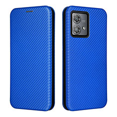 Funda de Cuero Cartera con Soporte Carcasa L02Z para Motorola Moto Edge 40 Neo 5G Azul