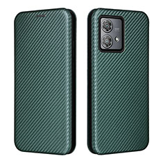 Funda de Cuero Cartera con Soporte Carcasa L02Z para Motorola Moto Edge 40 Neo 5G Verde