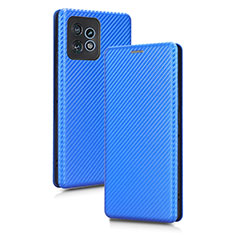 Funda de Cuero Cartera con Soporte Carcasa L02Z para Motorola Moto Edge 40 Pro 5G Azul