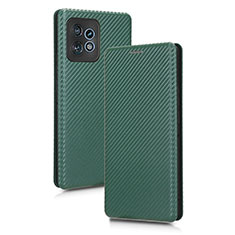 Funda de Cuero Cartera con Soporte Carcasa L02Z para Motorola Moto Edge 40 Pro 5G Verde