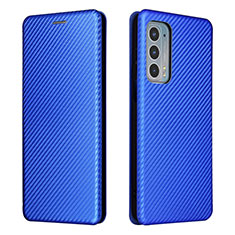 Funda de Cuero Cartera con Soporte Carcasa L02Z para Motorola Moto Edge Lite 5G Azul