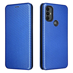 Funda de Cuero Cartera con Soporte Carcasa L02Z para Motorola Moto G Play (2023) Azul