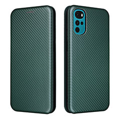 Funda de Cuero Cartera con Soporte Carcasa L02Z para Motorola Moto G22 Verde