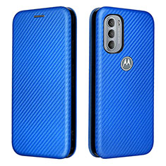 Funda de Cuero Cartera con Soporte Carcasa L02Z para Motorola Moto G41 Azul