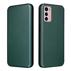 Funda de Cuero Cartera con Soporte Carcasa L02Z para Motorola Moto G42 Verde