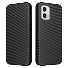 Funda de Cuero Cartera con Soporte Carcasa L02Z para Motorola Moto G53j 5G Negro