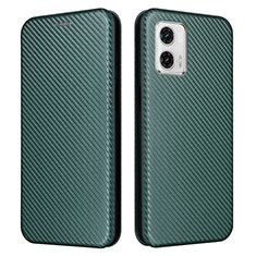 Funda de Cuero Cartera con Soporte Carcasa L02Z para Motorola Moto G53y 5G Verde