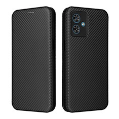 Funda de Cuero Cartera con Soporte Carcasa L02Z para Motorola Moto G54 5G Negro