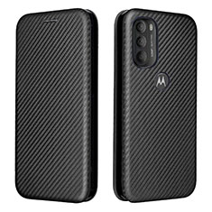 Funda de Cuero Cartera con Soporte Carcasa L02Z para Motorola Moto G71 5G Negro