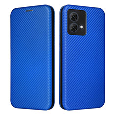 Funda de Cuero Cartera con Soporte Carcasa L02Z para Motorola Moto G84 5G Azul