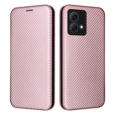 Funda de Cuero Cartera con Soporte Carcasa L02Z para Motorola Moto G84 5G Oro Rosa