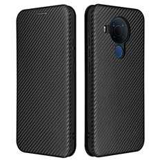 Funda de Cuero Cartera con Soporte Carcasa L02Z para Nokia 5.4 Negro