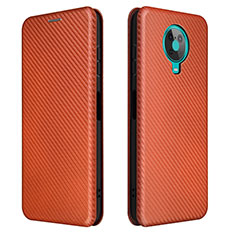 Funda de Cuero Cartera con Soporte Carcasa L02Z para Nokia 6.3 Marron