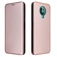 Funda de Cuero Cartera con Soporte Carcasa L02Z para Nokia 6.3 Oro Rosa