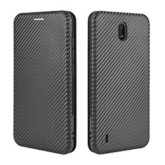 Funda de Cuero Cartera con Soporte Carcasa L02Z para Nokia C2 Negro