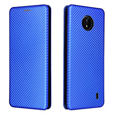 Funda de Cuero Cartera con Soporte Carcasa L02Z para Nokia C20 Azul