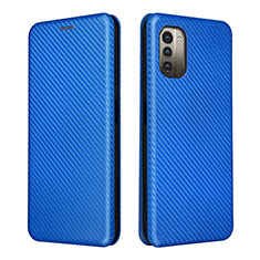 Funda de Cuero Cartera con Soporte Carcasa L02Z para Nokia G11 Azul