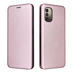 Funda de Cuero Cartera con Soporte Carcasa L02Z para Nokia G11 Oro Rosa