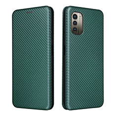 Funda de Cuero Cartera con Soporte Carcasa L02Z para Nokia G11 Verde