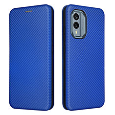 Funda de Cuero Cartera con Soporte Carcasa L02Z para Nokia X30 5G Azul