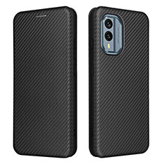 Funda de Cuero Cartera con Soporte Carcasa L02Z para Nokia X30 5G Negro