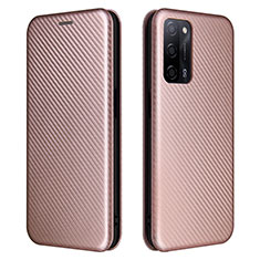 Funda de Cuero Cartera con Soporte Carcasa L02Z para Oppo A53s 5G Oro Rosa