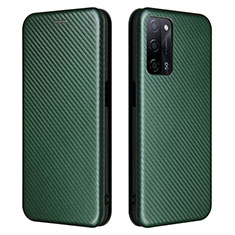 Funda de Cuero Cartera con Soporte Carcasa L02Z para Oppo A53s 5G Verde