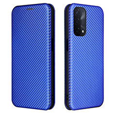 Funda de Cuero Cartera con Soporte Carcasa L02Z para Oppo A54 5G Azul