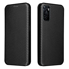 Funda de Cuero Cartera con Soporte Carcasa L02Z para Oppo A55S 5G Negro