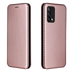 Funda de Cuero Cartera con Soporte Carcasa L02Z para Oppo A74 4G Oro Rosa