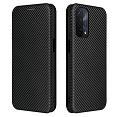 Funda de Cuero Cartera con Soporte Carcasa L02Z para Oppo A74 5G Negro