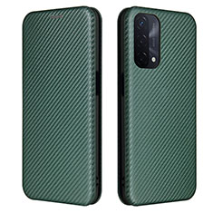 Funda de Cuero Cartera con Soporte Carcasa L02Z para Oppo A74 5G Verde