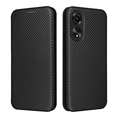 Funda de Cuero Cartera con Soporte Carcasa L02Z para Oppo A78 4G Negro