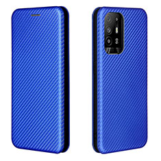 Funda de Cuero Cartera con Soporte Carcasa L02Z para Oppo A94 5G Azul