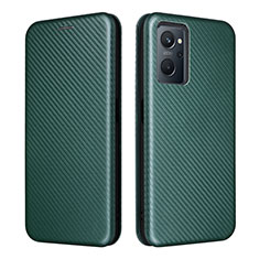 Funda de Cuero Cartera con Soporte Carcasa L02Z para Oppo A96 4G Verde