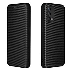 Funda de Cuero Cartera con Soporte Carcasa L02Z para Oppo F19 Negro