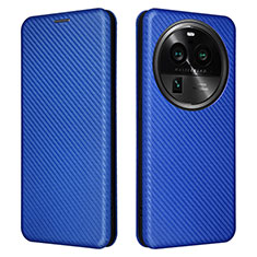 Funda de Cuero Cartera con Soporte Carcasa L02Z para Oppo Find X6 Pro 5G Azul