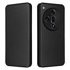 Funda de Cuero Cartera con Soporte Carcasa L02Z para Oppo Find X7 5G Negro