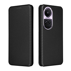 Funda de Cuero Cartera con Soporte Carcasa L02Z para Oppo Reno10 5G Negro