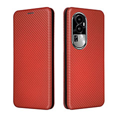 Funda de Cuero Cartera con Soporte Carcasa L02Z para Oppo Reno10 Pro+ Plus 5G Marron